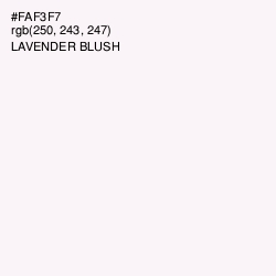 #FAF3F7 - Lavender blush Color Image